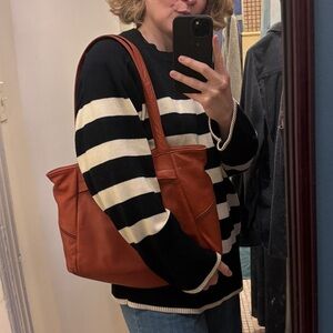 Libaire brick color leather purse